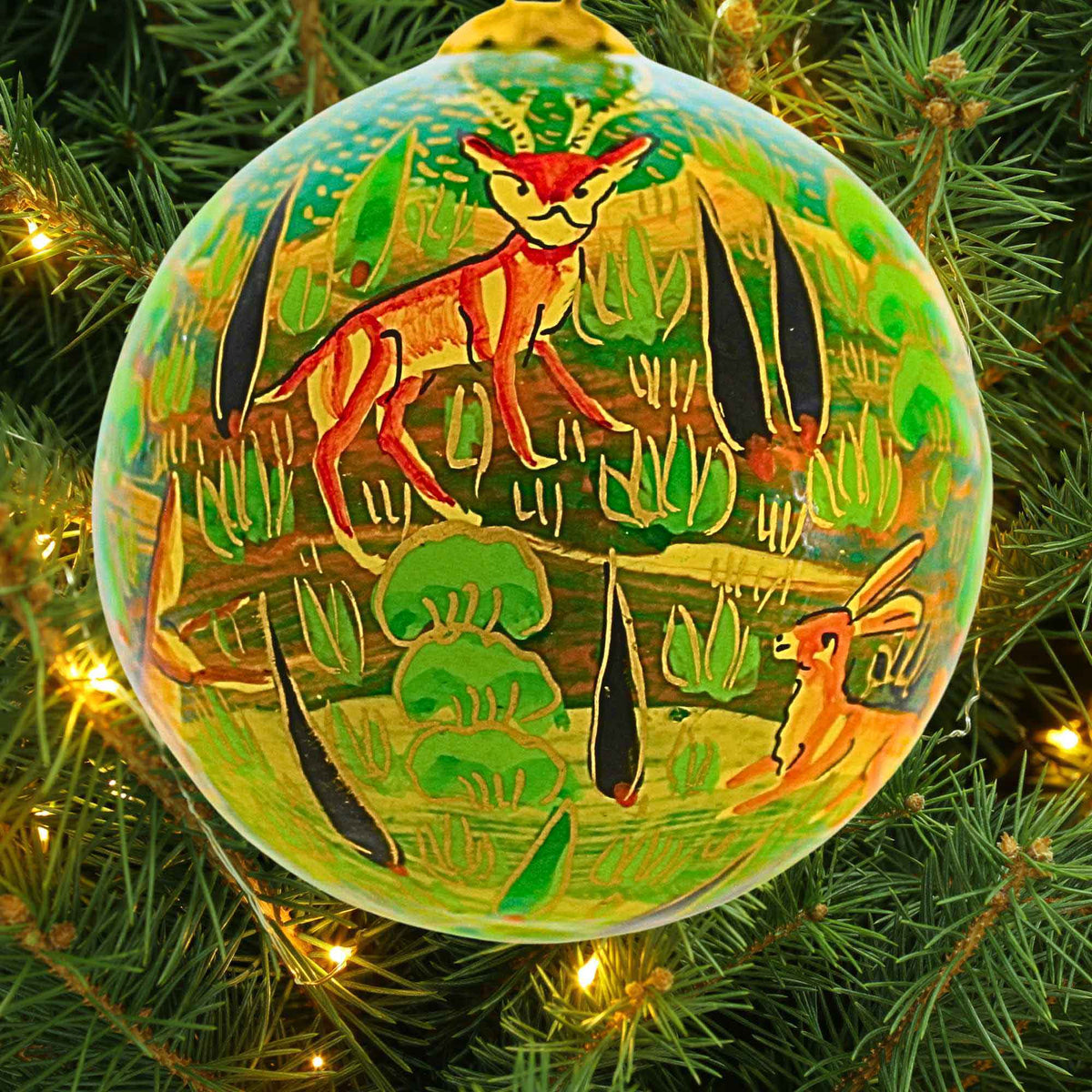 Honest Love Our Planet Forest Friends Green Christmas Bauble - - SBKGifts.com