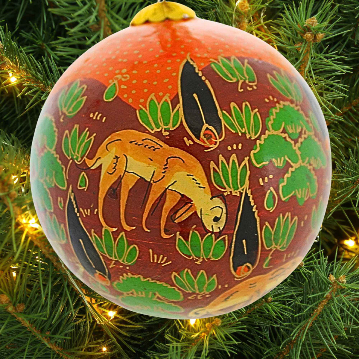 Honest Love Our Planet Forest Friends Orange Christmas Bauble - - SBKGifts.com