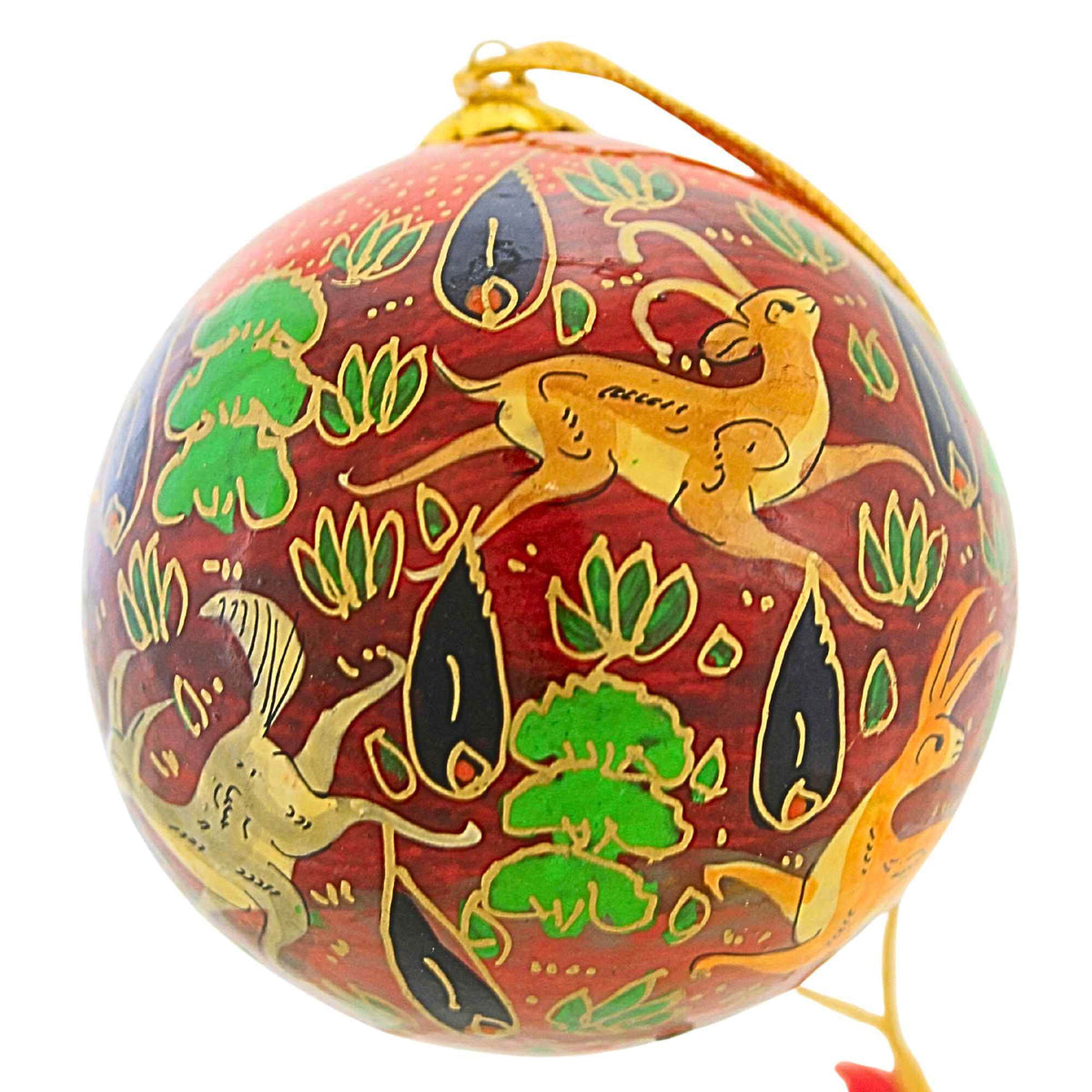 Honest Love Our Planet Forest Friends Red Christmas Bauble - - SBKGifts.com
