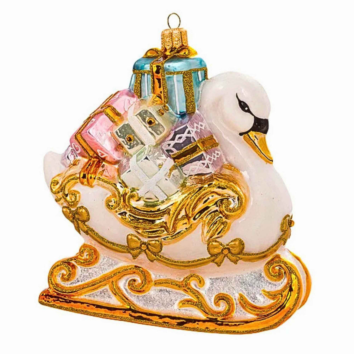 Miss Christmas Fairytale Swan Sleigh - - SBKGifts.com