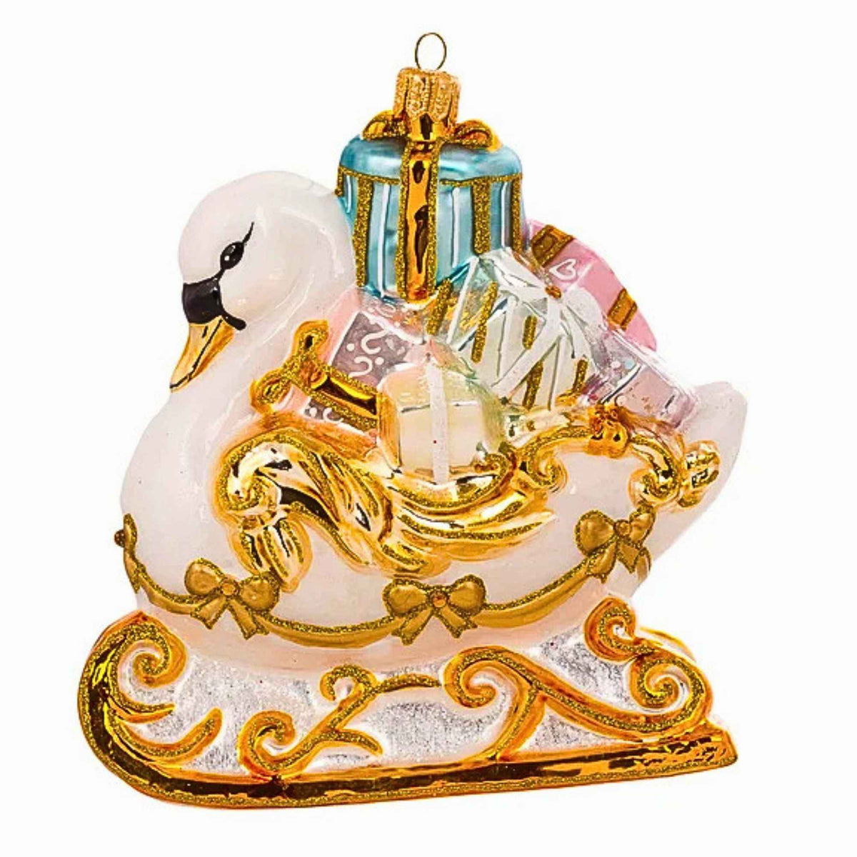 Miss Christmas Fairytale Swan Sleigh - - SBKGifts.com