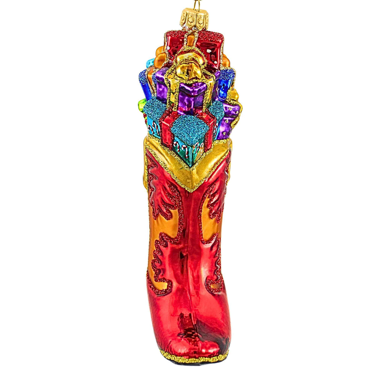 Miss Christmas Cowboy Boot Christmas Stocking - - SBKGifts.com