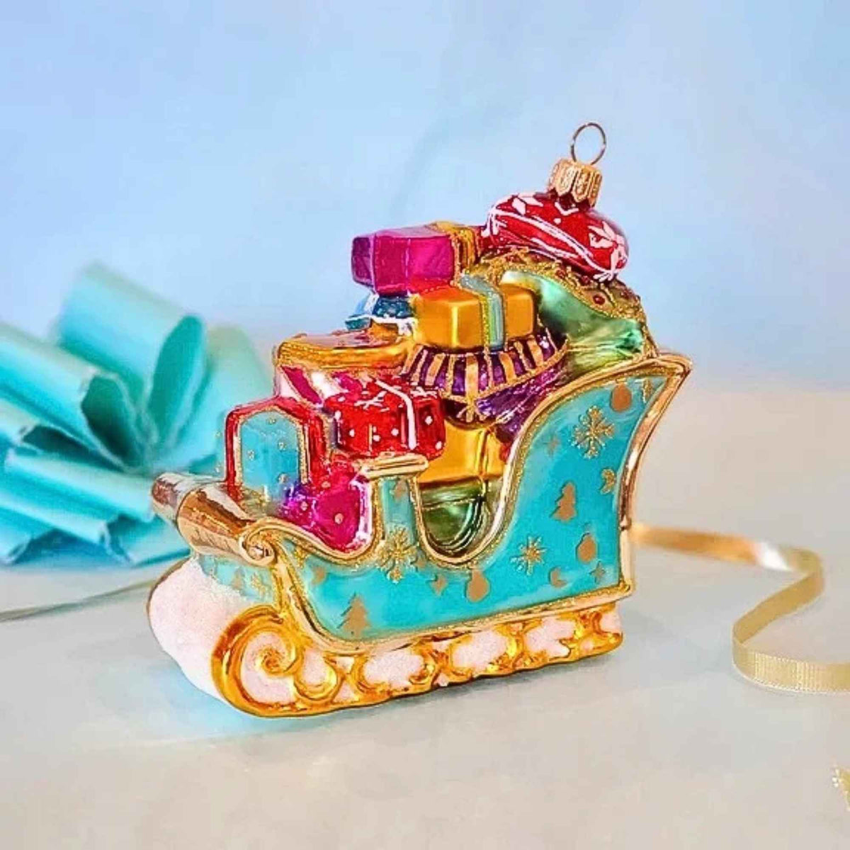 Miss Christmas Festive Sleigh With Gifts - - SBKGifts.com