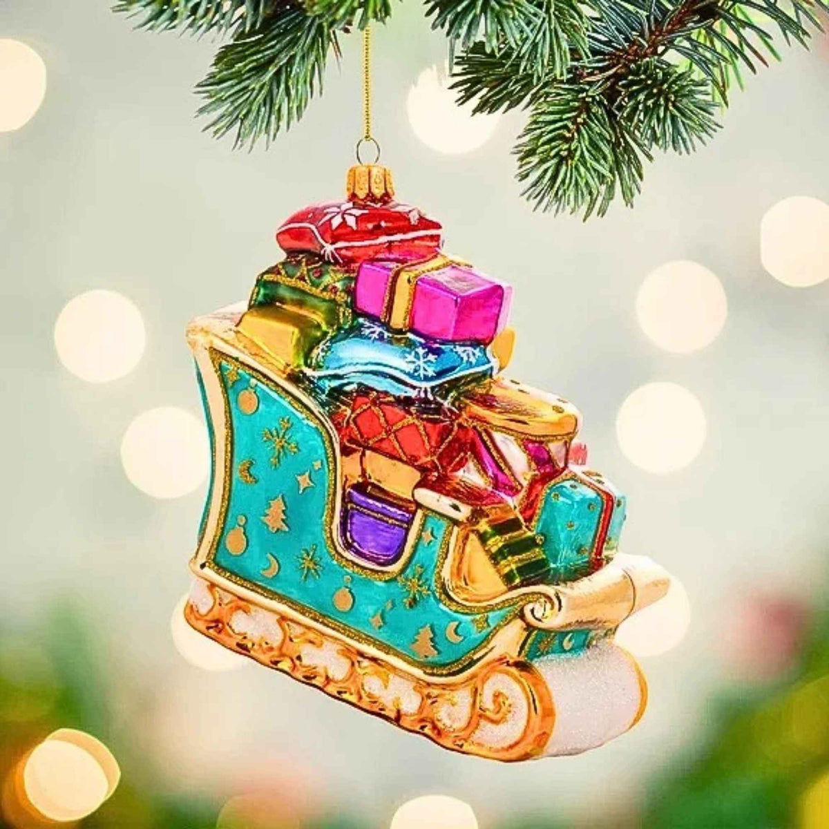 Miss Christmas Festive Sleigh With Gifts - - SBKGifts.com