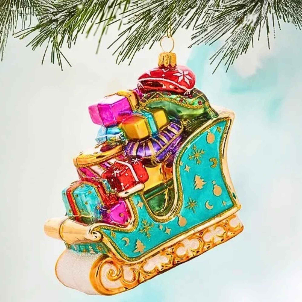 Miss Christmas Festive Sleigh With Gifts - - SBKGifts.com