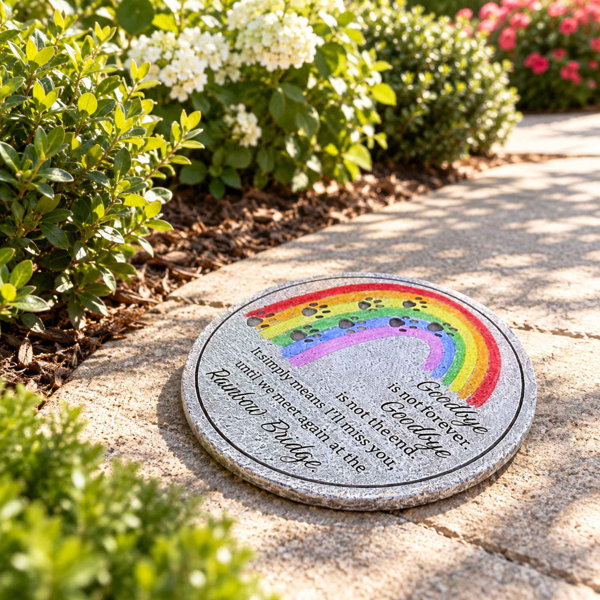 Roman Rainbow Bridge Garden Stone - - SBKGifts.com