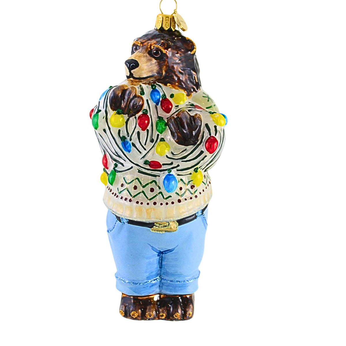 68039 Uncle Bear With Christmas Lights 5163