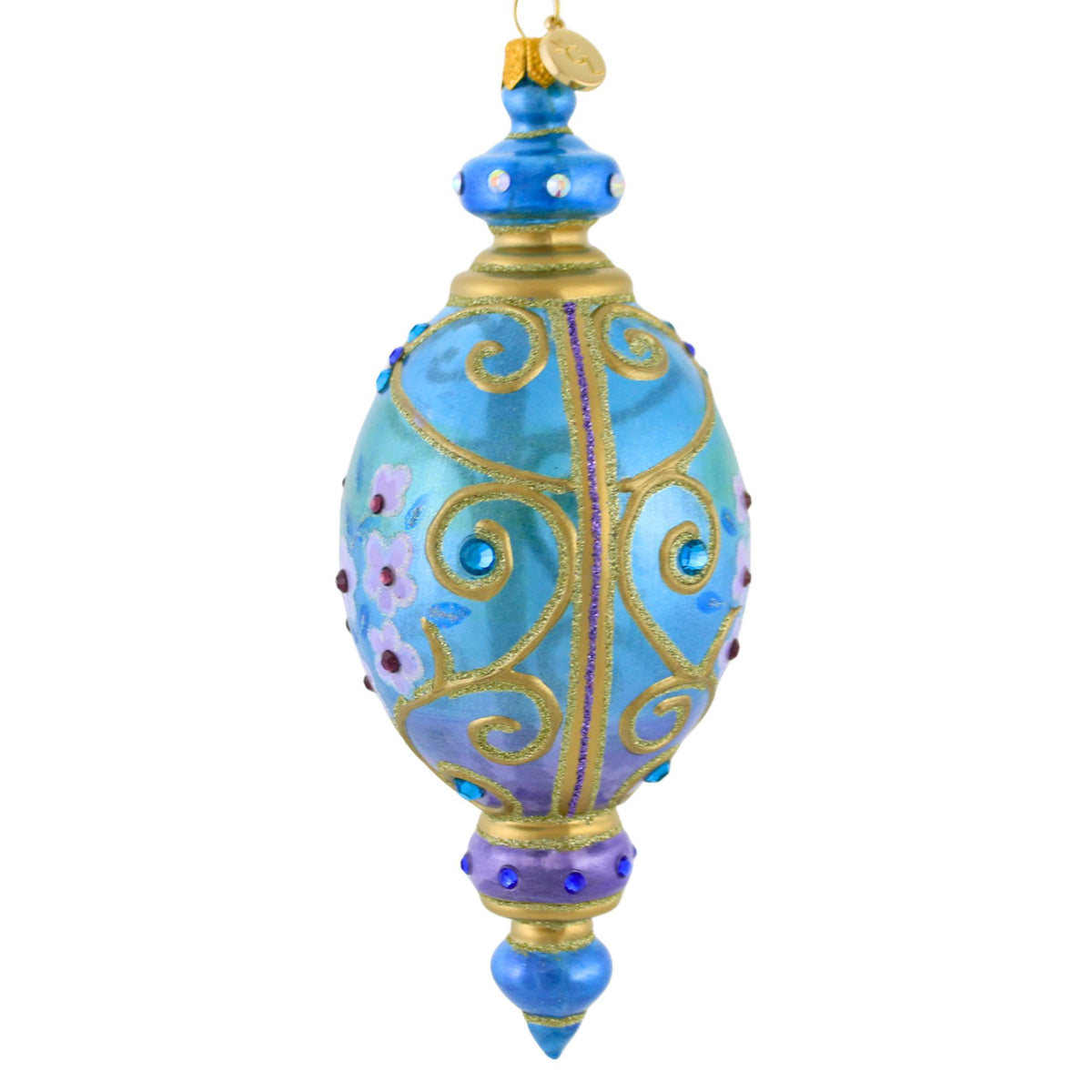 Glitter Lab Floral Flacon Translucent Oval Drop - - SBKGifts.com