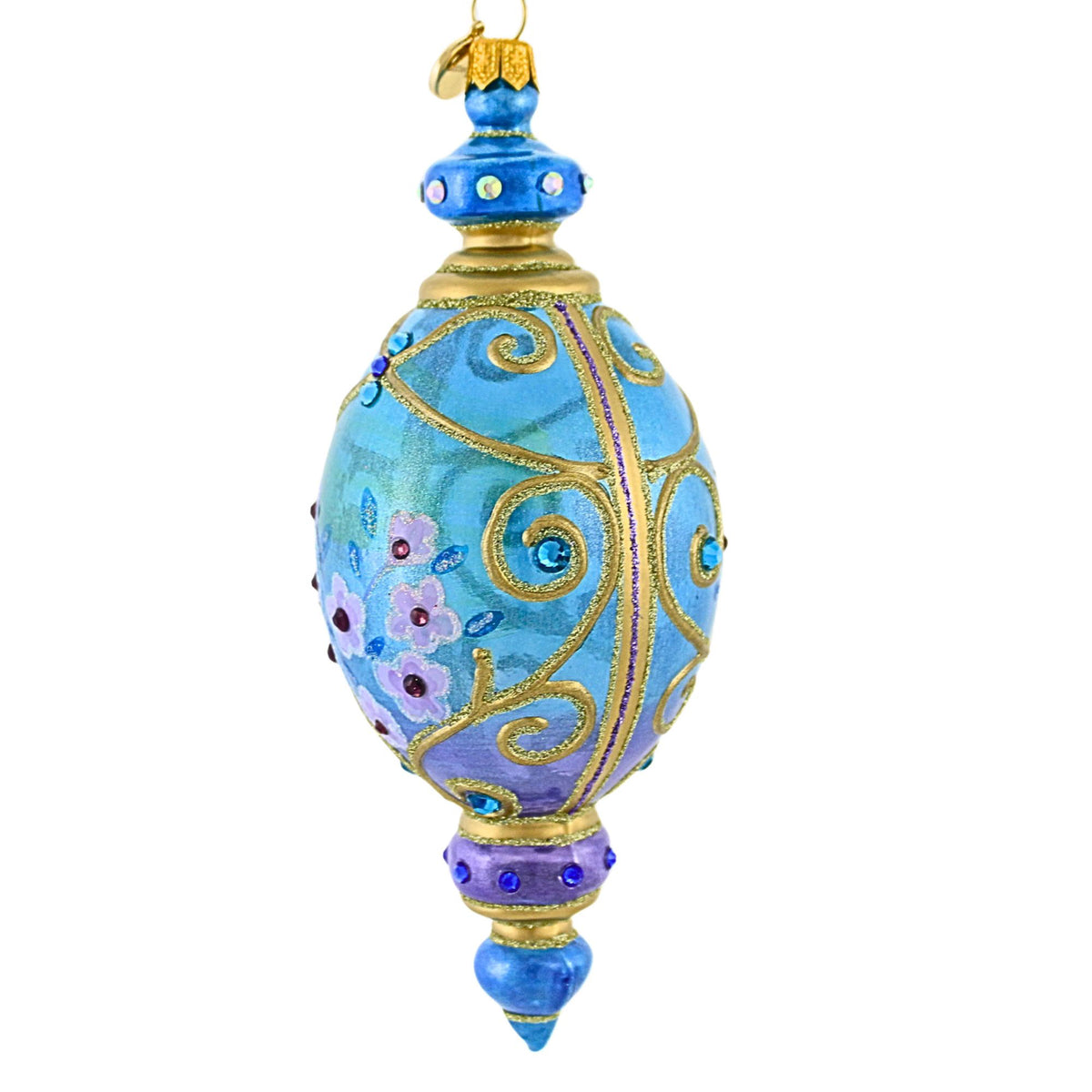 Glitter Lab Floral Flacon Translucent Oval Drop - - SBKGifts.com