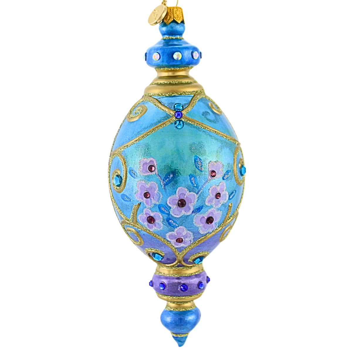 Glitter Lab Floral Flacon Translucent Oval Drop - - SBKGifts.com