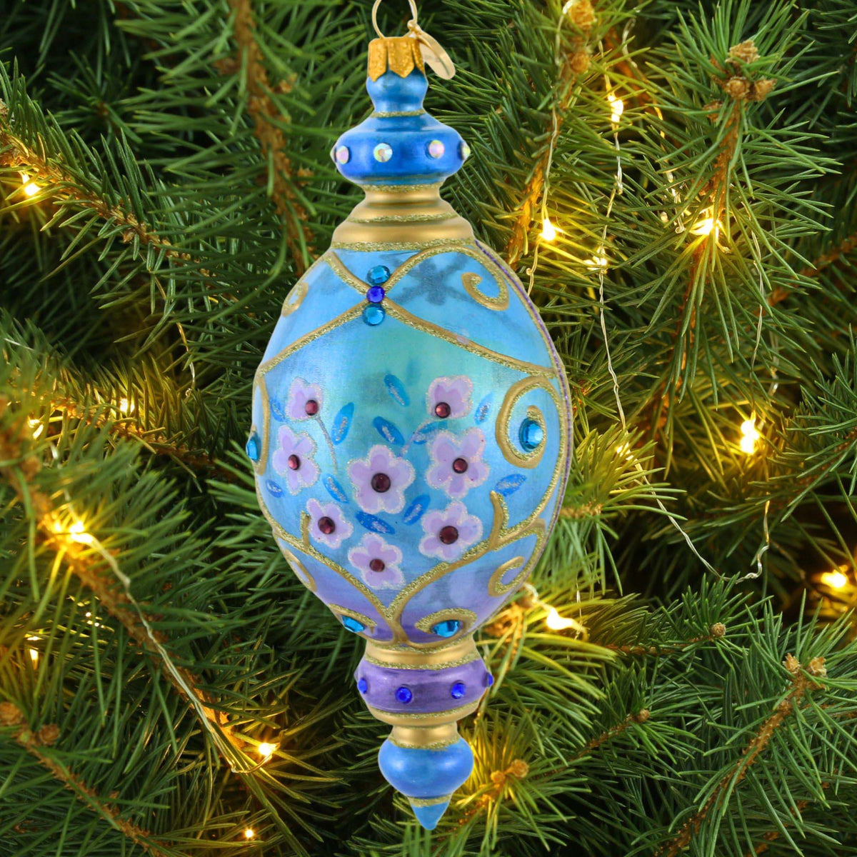 Glitter Lab Floral Flacon Translucent Oval Drop - - SBKGifts.com