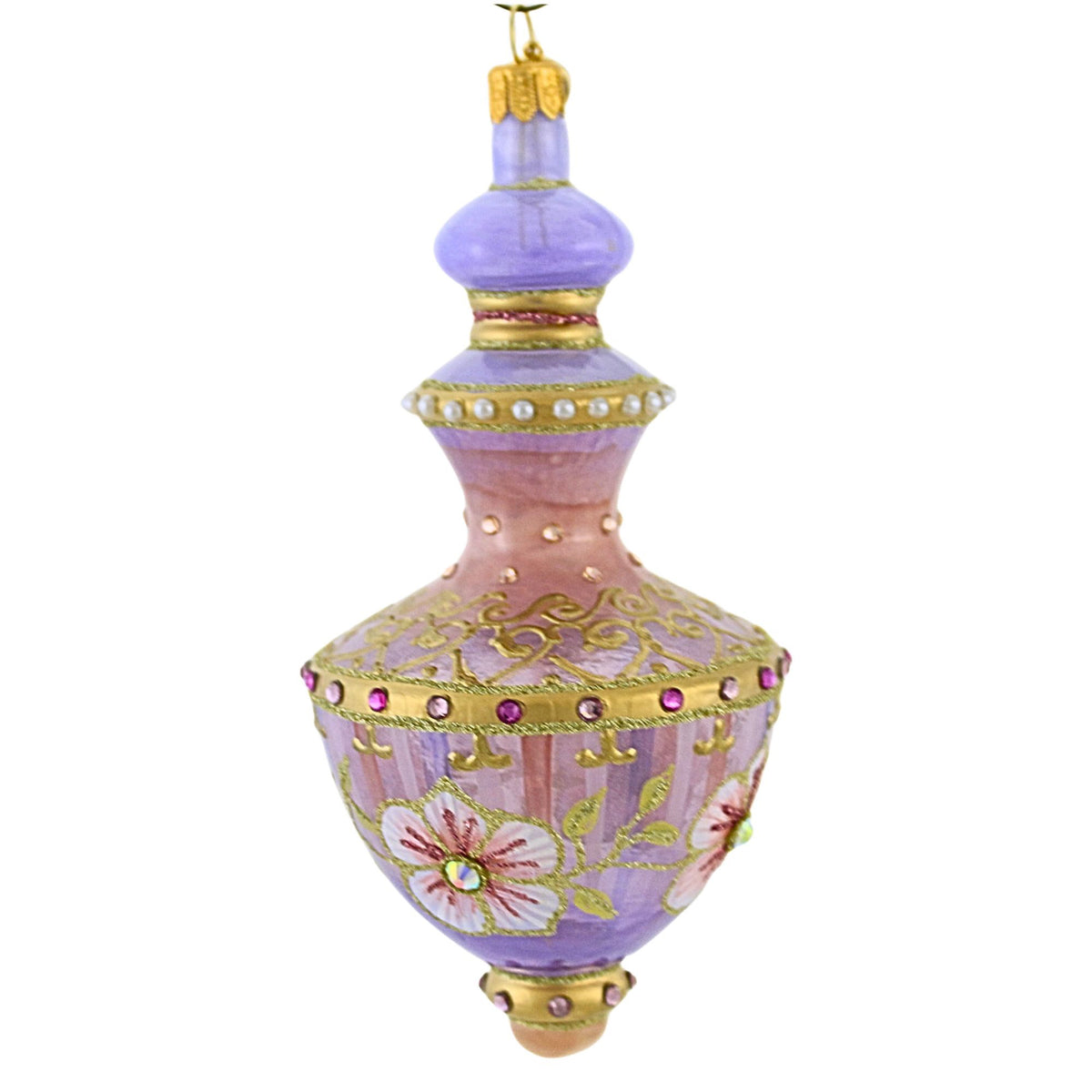 Glitter Lab Floral Flacon Translucent Hourglass Drop - - SBKGifts.com