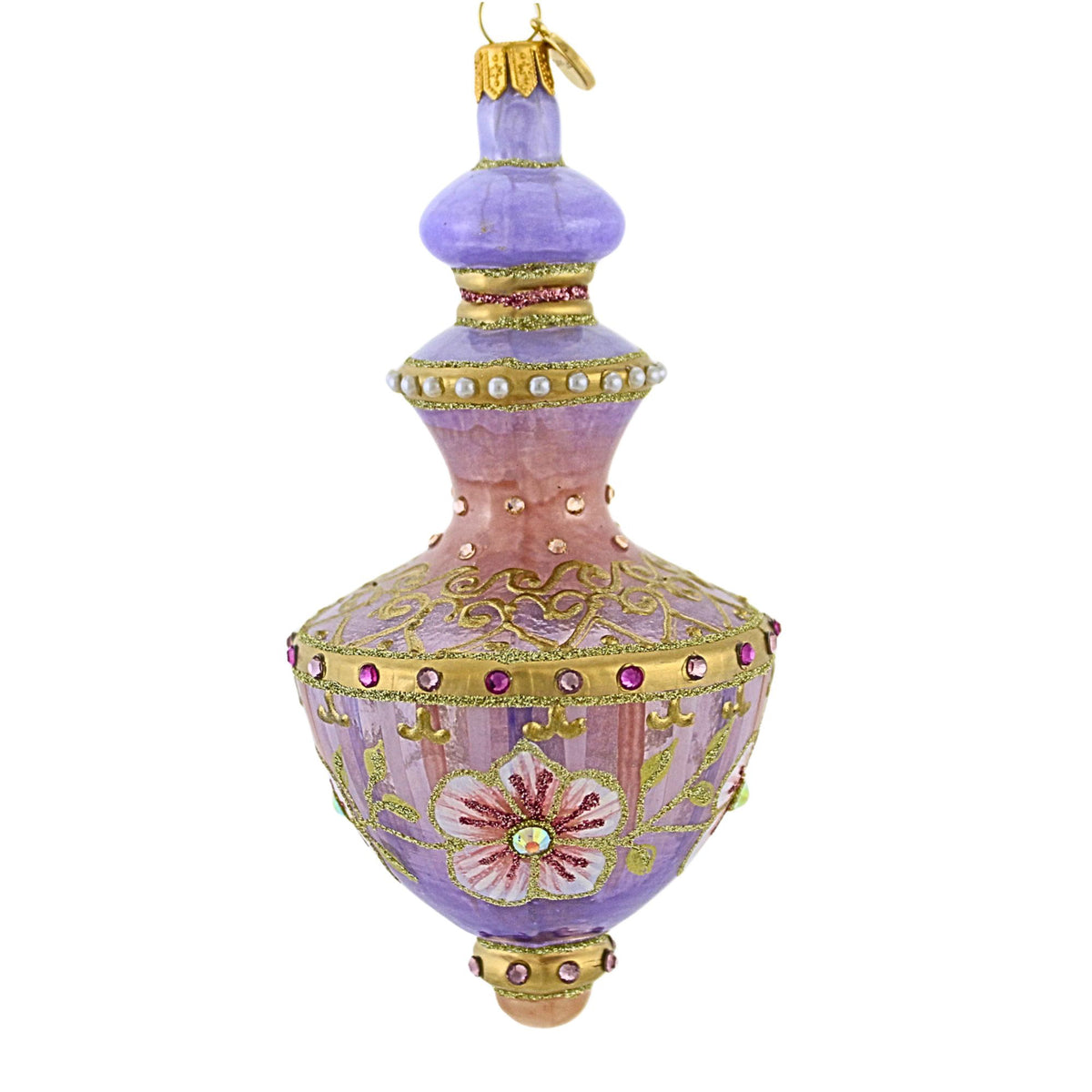 Glitter Lab Floral Flacon Translucent Hourglass Drop - - SBKGifts.com
