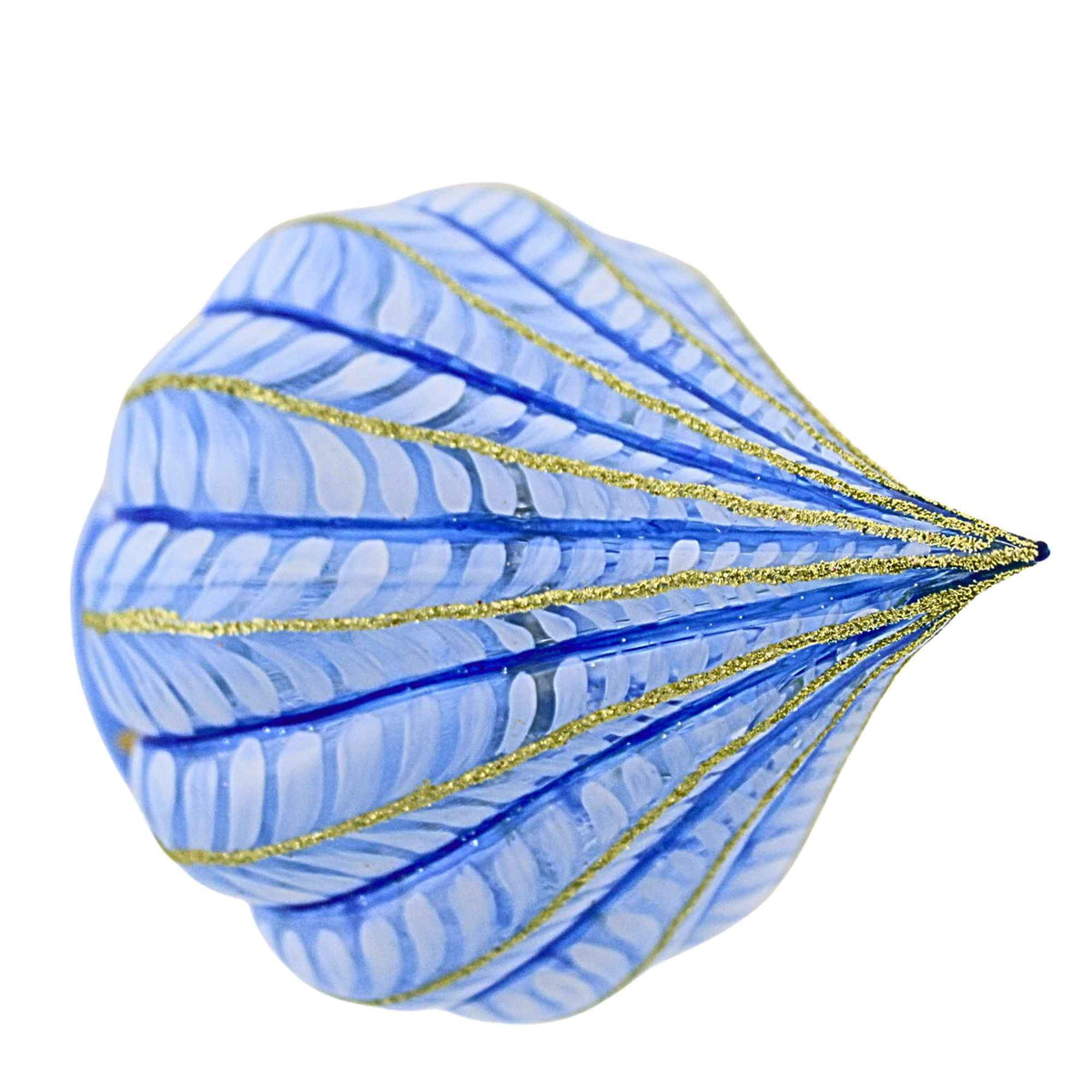 Glitter Lab Pastel Knitted Sky Blue Fluted Drop - - SBKGifts.com
