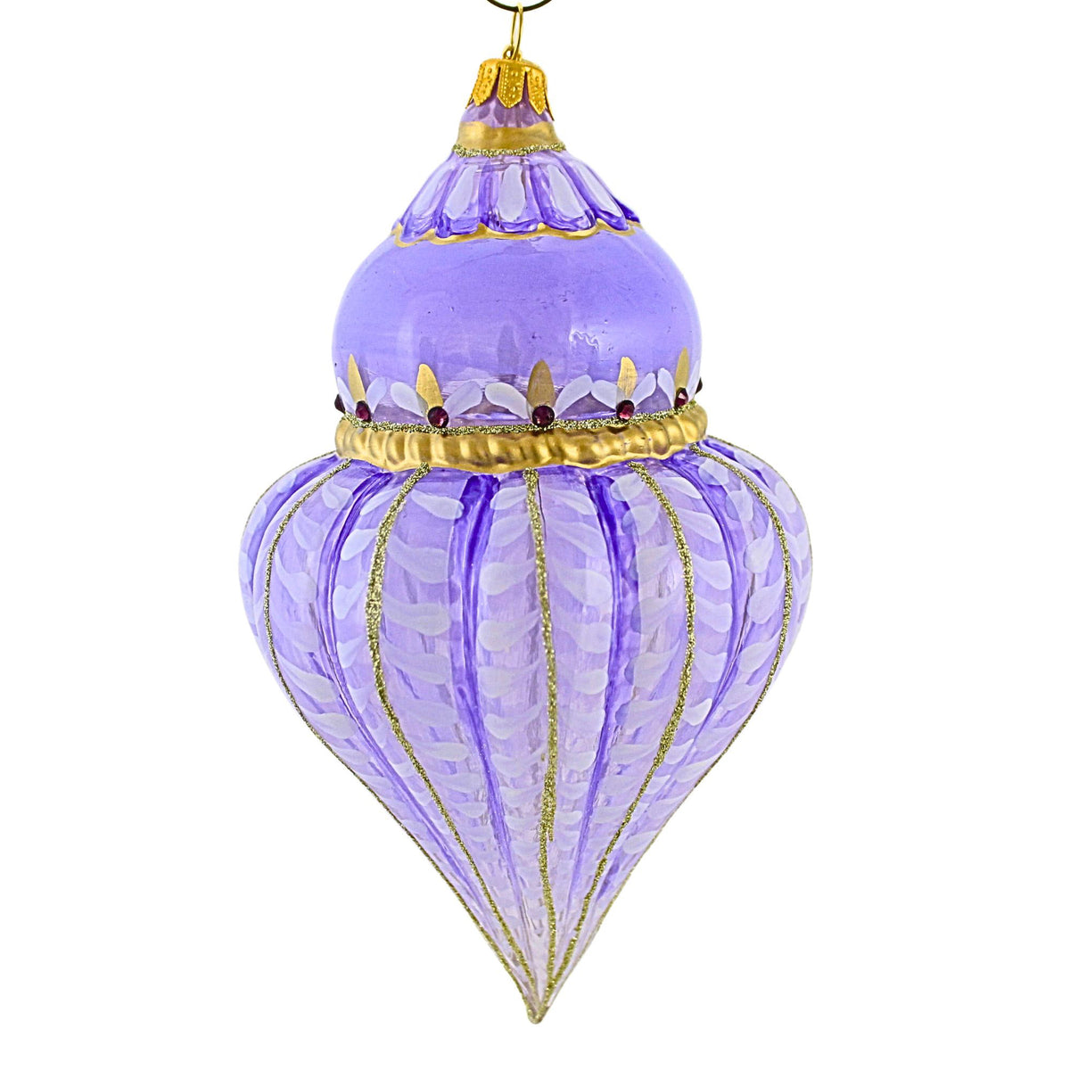 Glitter Lab Pastel Knitted Lilac Fluted Drop - - SBKGifts.com