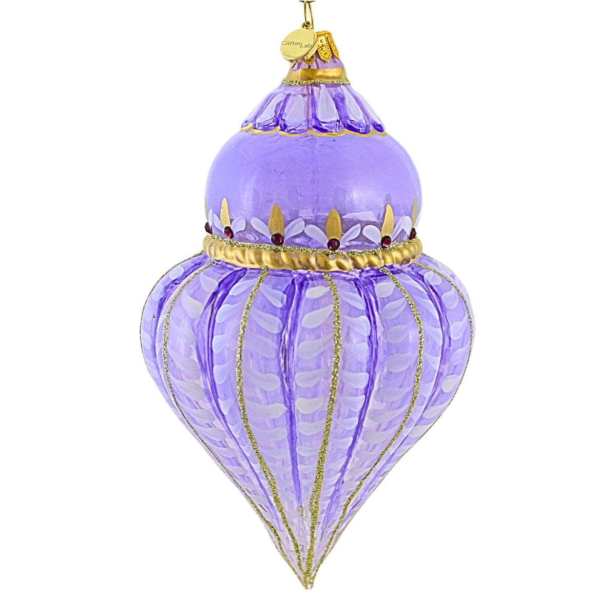 Glitter Lab Pastel Knitted Lilac Fluted Drop - - SBKGifts.com