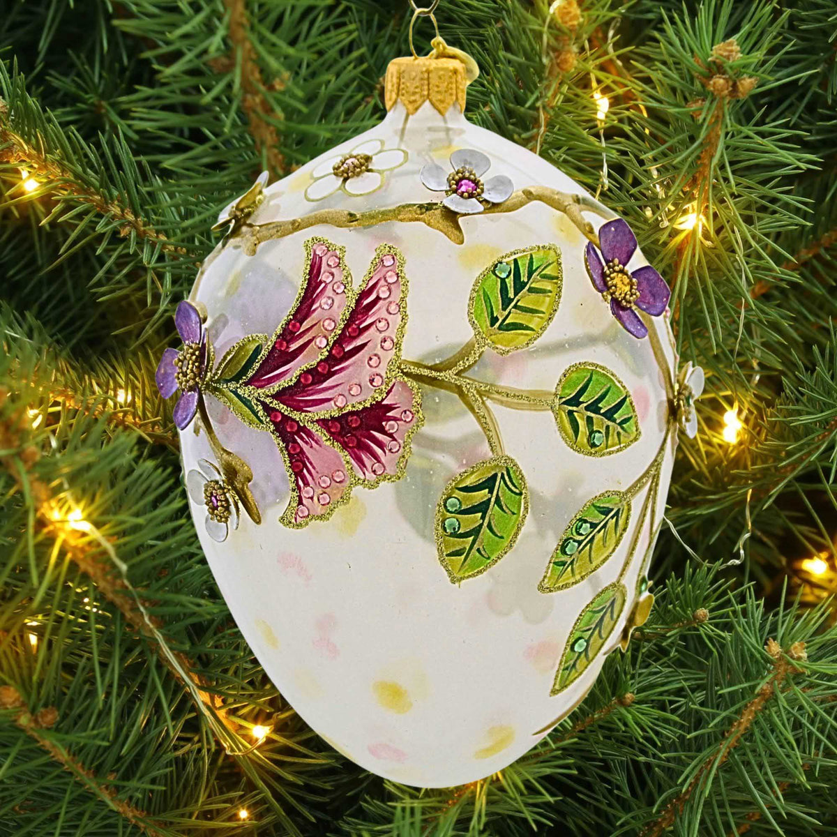 Glitter Lab Translucent Apple Blossom Egg - - SBKGifts.com