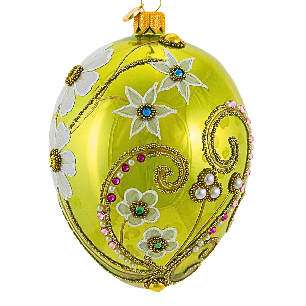Glitter Lab Floral Symphony Green Egg - - SBKGifts.com