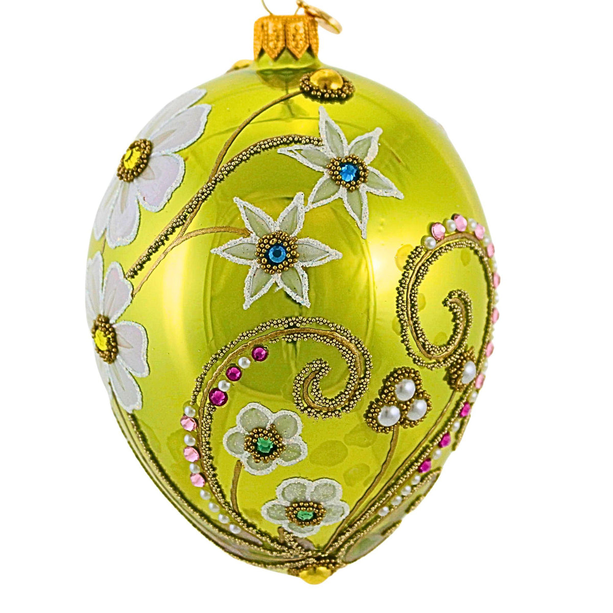 Glitter Lab Floral Symphony Green Egg - - SBKGifts.com