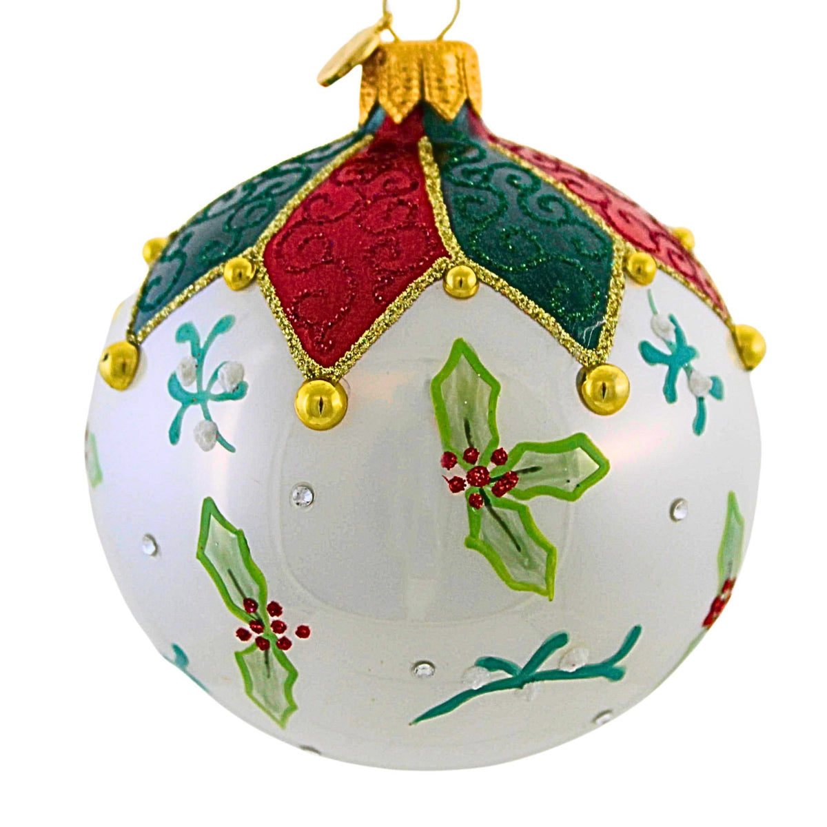 Glitter Lab Jacquard Mistletoe - - SBKGifts.com