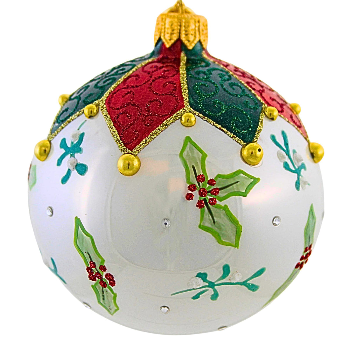Glitter Lab Jacquard Mistletoe - - SBKGifts.com