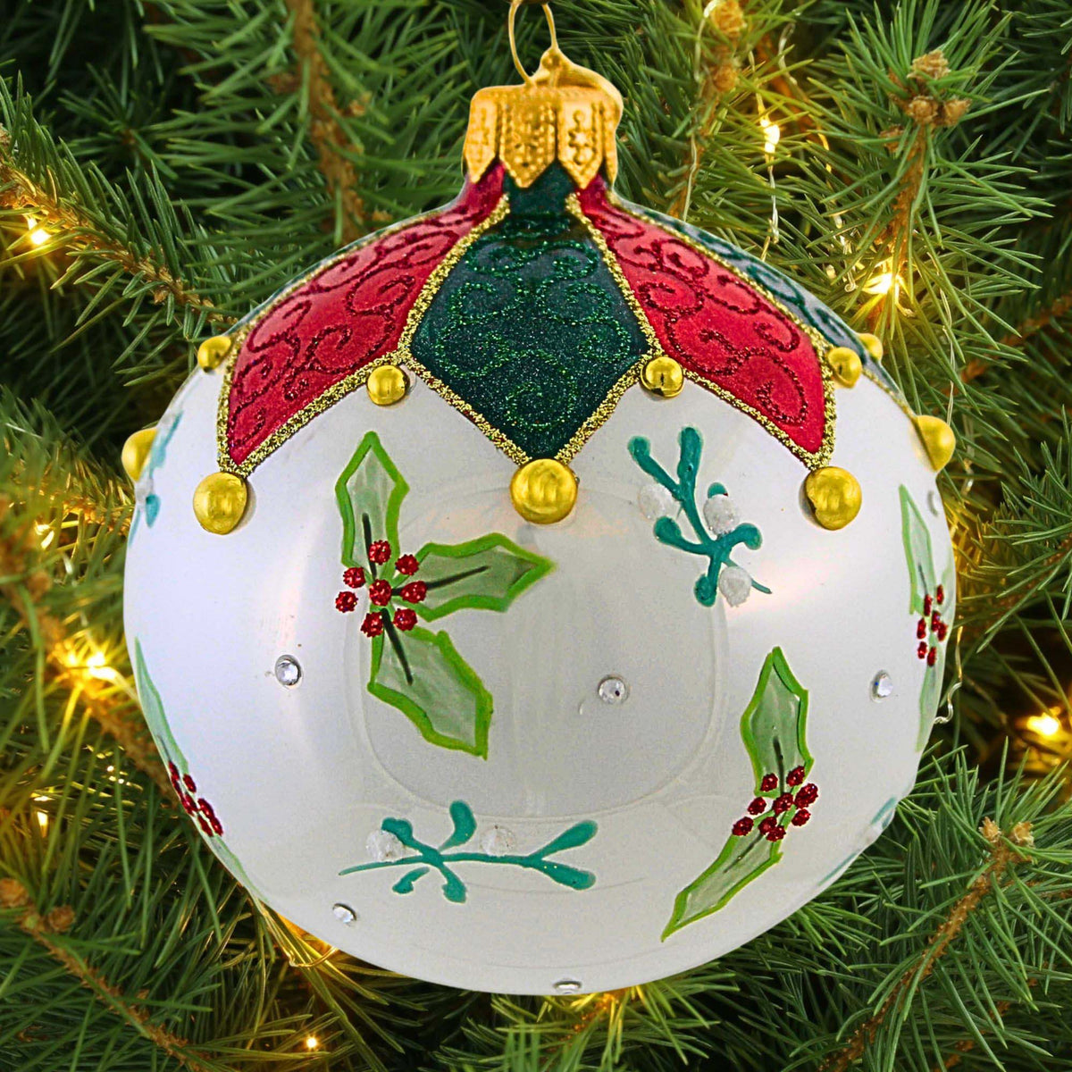 Glitter Lab Jacquard Mistletoe - - SBKGifts.com