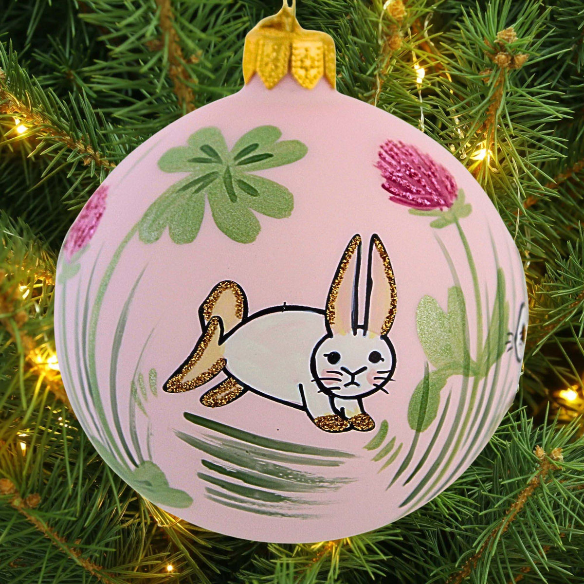 Glitter Lab Pastel Woodland Rabbit - - SBKGifts.com