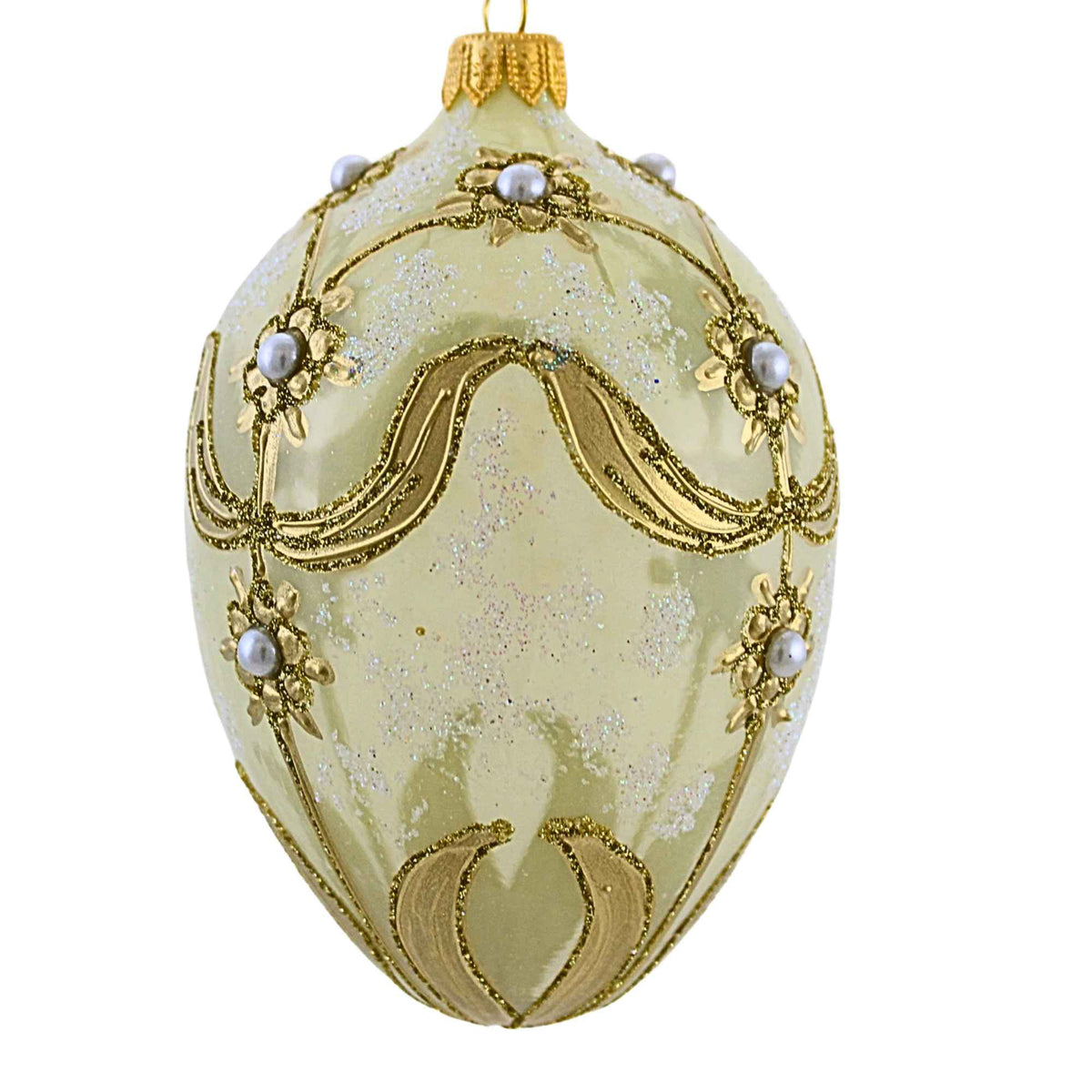 Miss Christmas Misty Green & Gold Faberge - - SBKGifts.com