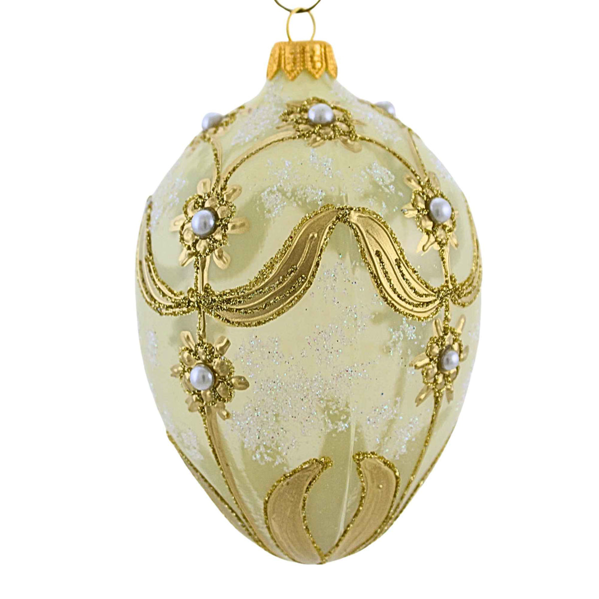Miss Christmas Misty Green & Gold Faberge - - SBKGifts.com