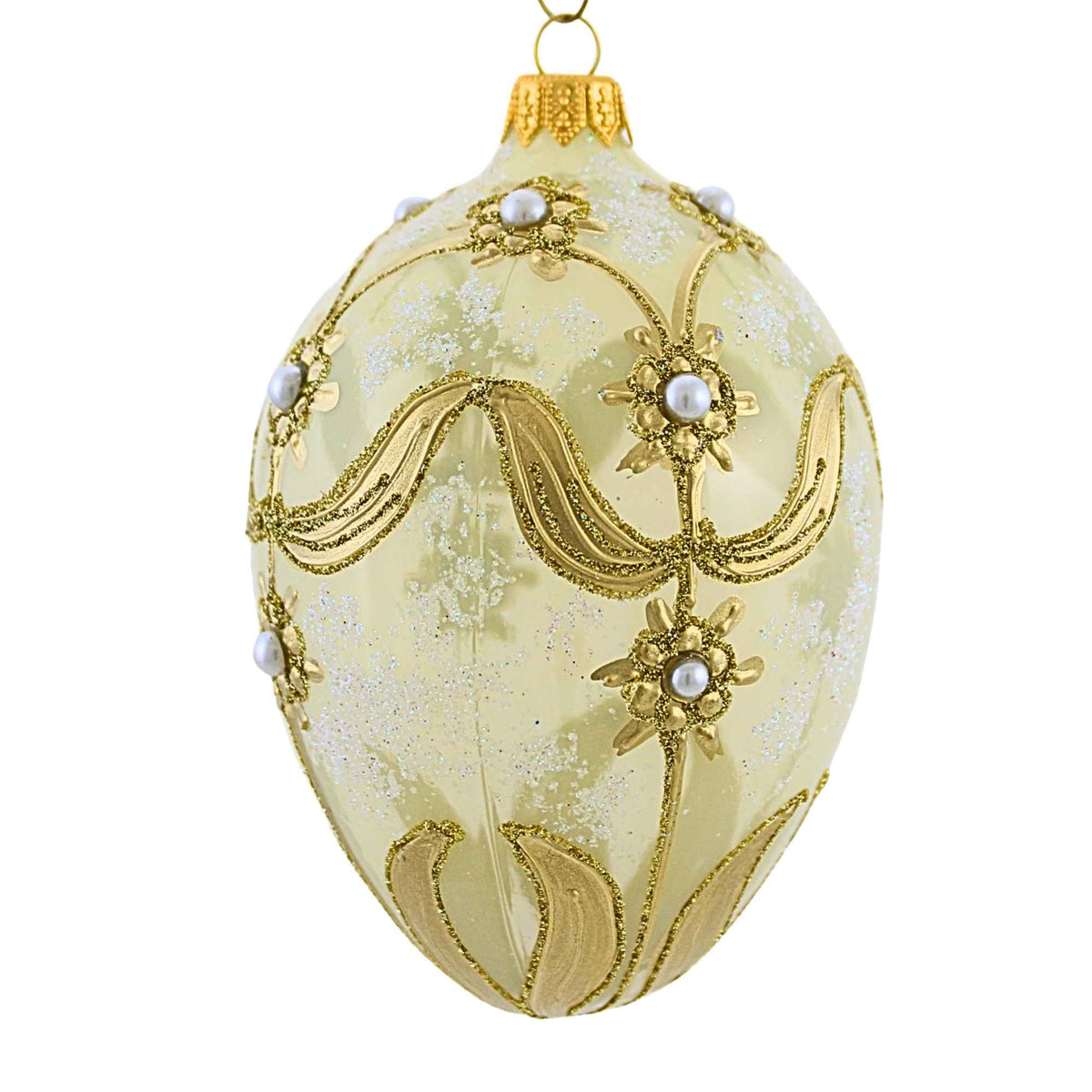 Miss Christmas Misty Green & Gold Faberge - - SBKGifts.com