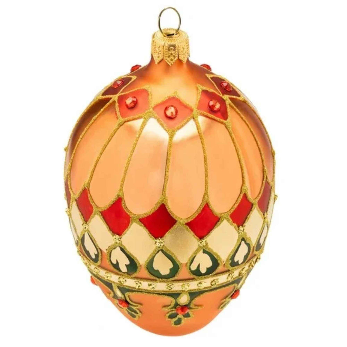 Miss Christmas Sunset Jubilee Gold Faberge - - SBKGifts.com