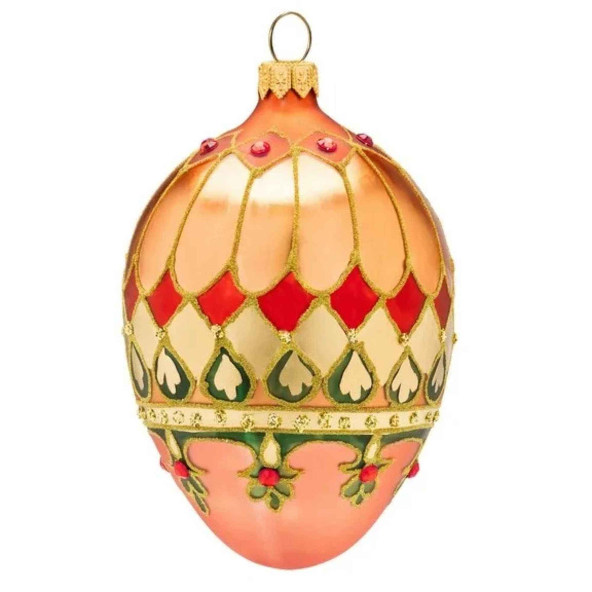 Miss Christmas Sunset Jubilee Gold Faberge - - SBKGifts.com