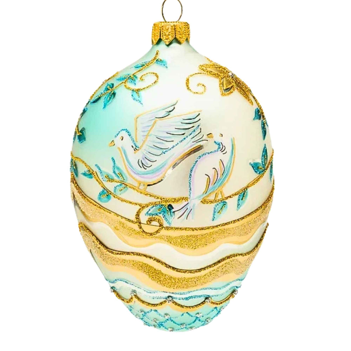 68396 Winter Doves Blue Faberge PC2609