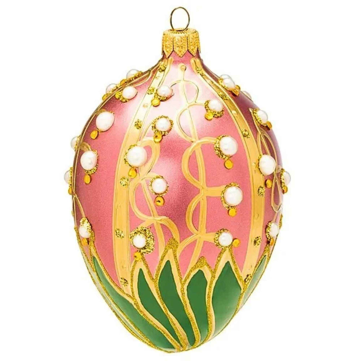Miss Christmas Lily Of The Valley Faberge In Dusty Rose - - SBKGifts.com