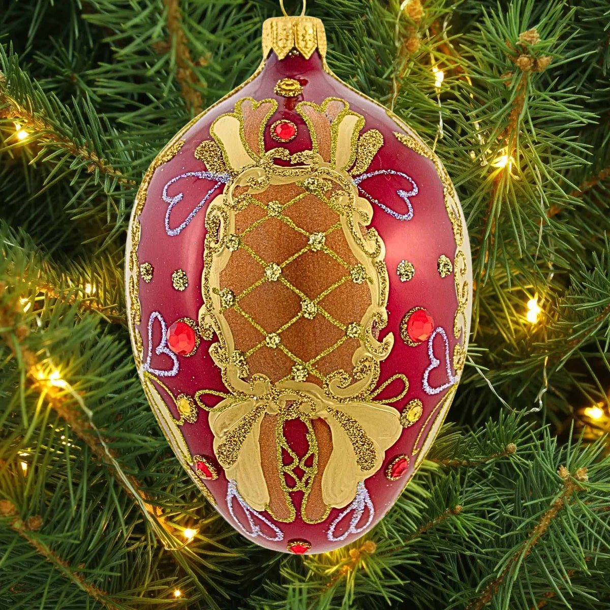Miss Christmas Kensington Red Faberge - - SBKGifts.com