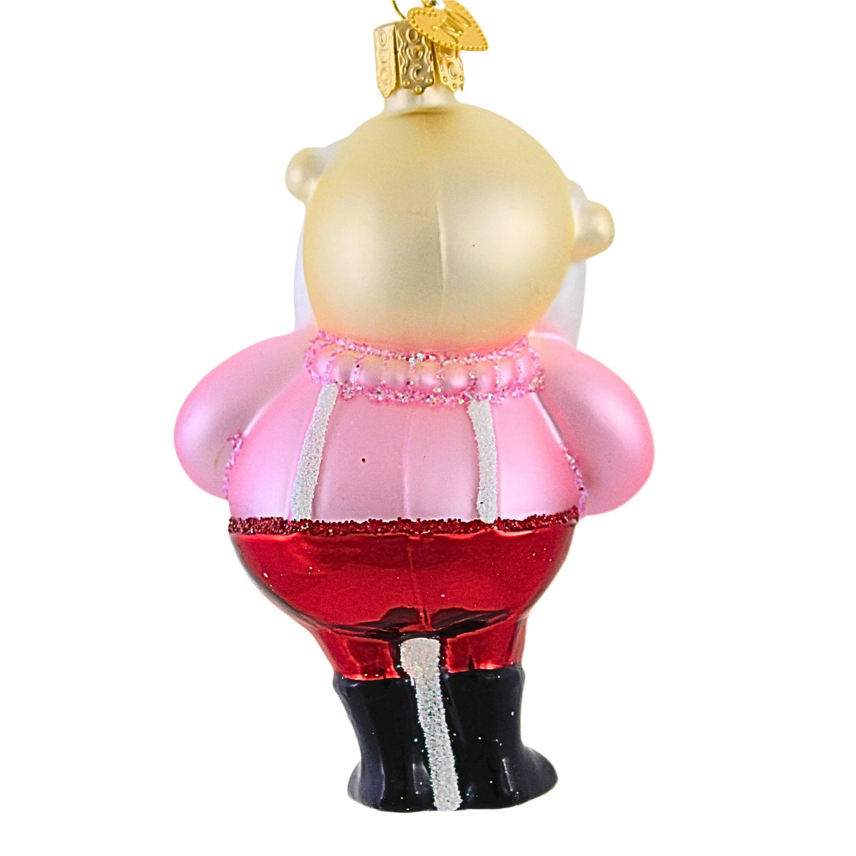 Old World Christmas Santa In Suspenders - - SBKGifts.com