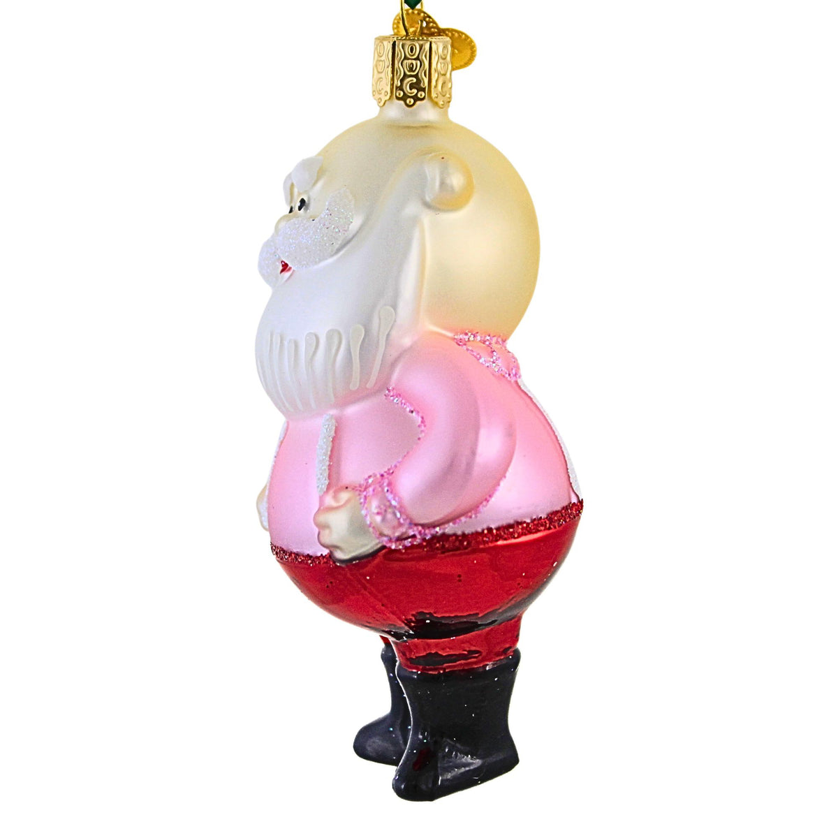 Old World Christmas Santa In Suspenders - - SBKGifts.com