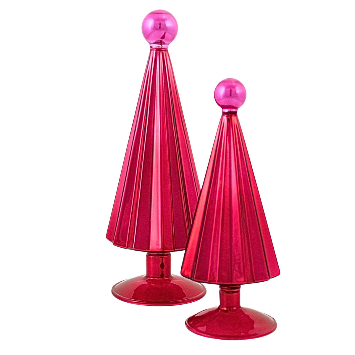 68473 Pleated Small Tree Set CD1845SGA GARNET/PINK