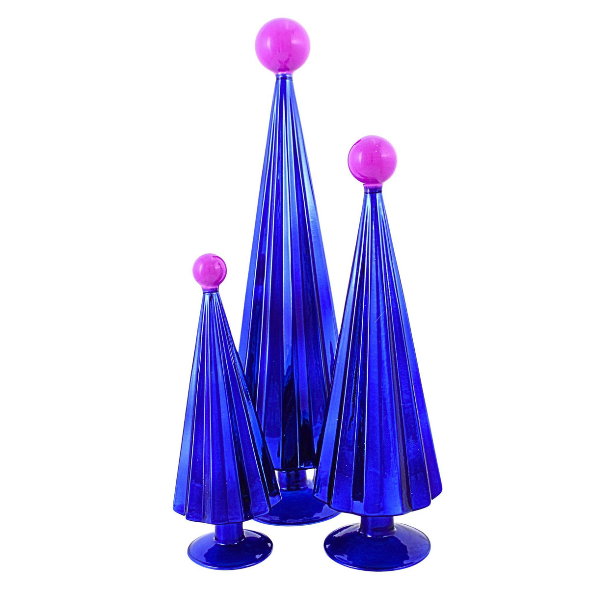 68474 Bue/Pink Pleated Tree Set CD1845 BLUE/PINK