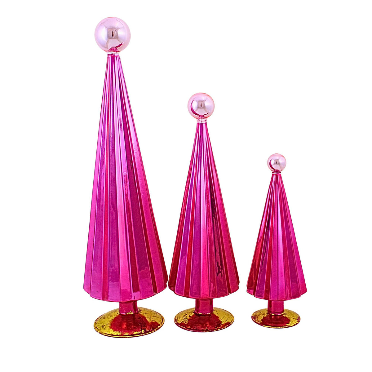 Cody Foster Fuschia Pink Pleated Tree Set - - SBKGifts.com