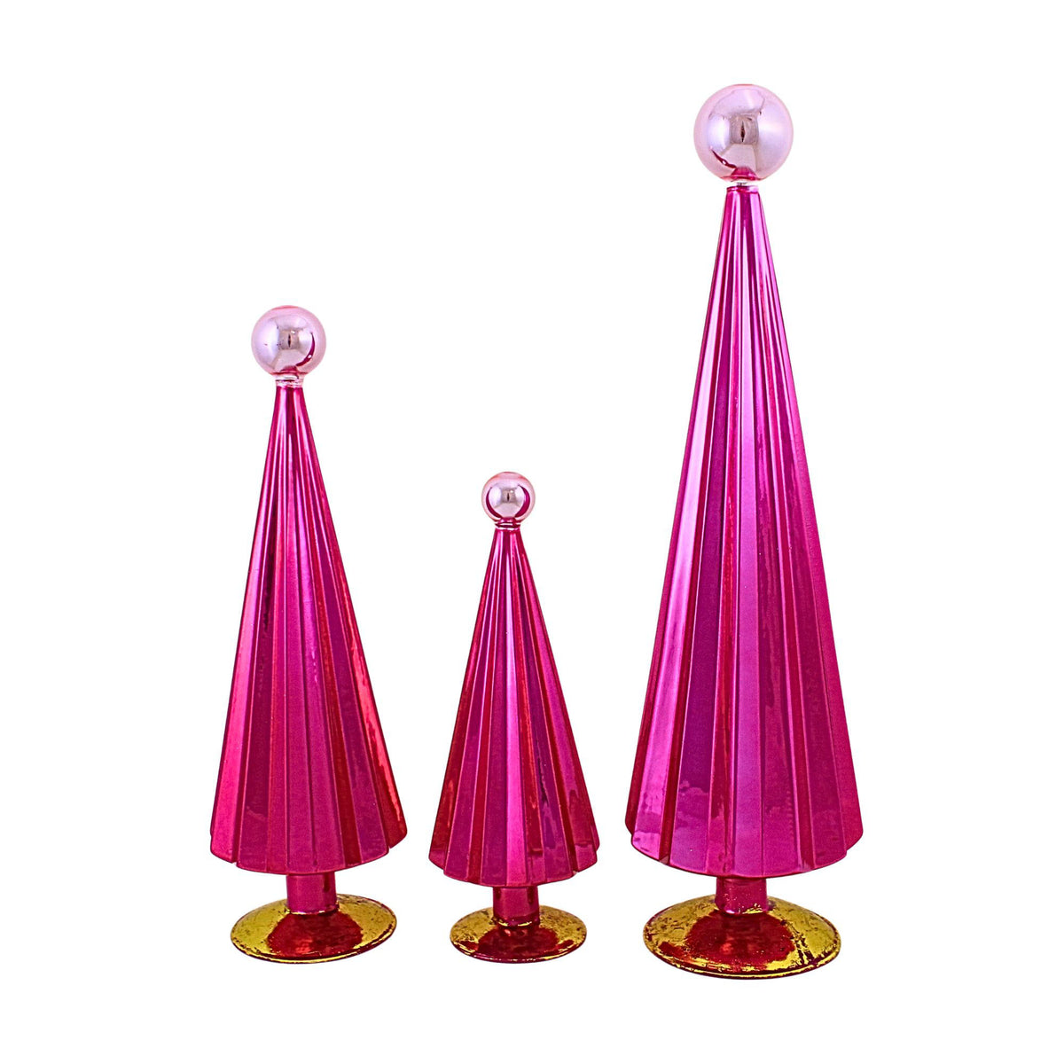 Cody Foster Fuschia Pink Pleated Tree Set - - SBKGifts.com