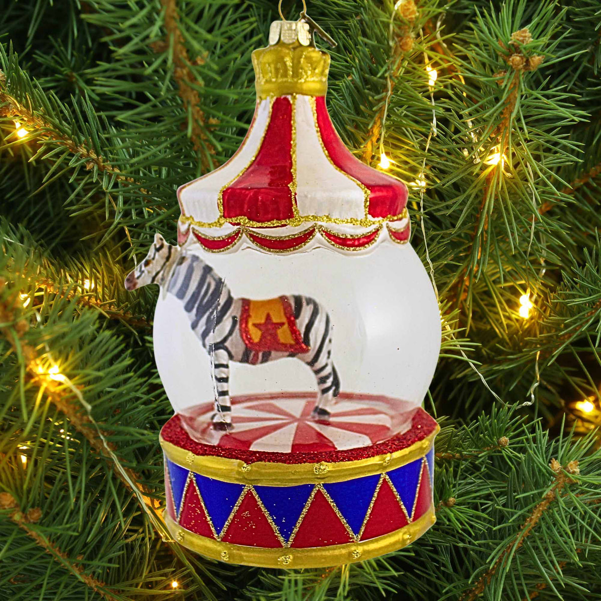Eric Cortina Collection Carnival Stripes Globe Ornament - - SBKGifts.com