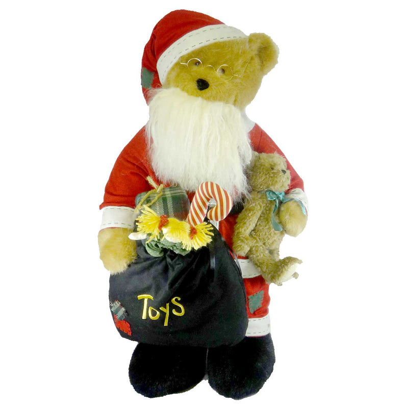 Boyds Bears Plush Old Saint Nick Fabric Christmas Santa Sack Toys 904830 (6893)