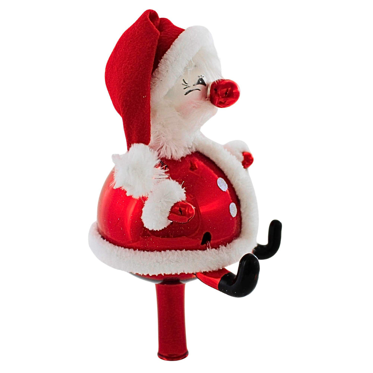 De Carlini Italian Ornaments Santa Tree Topper - - SBKGifts.com