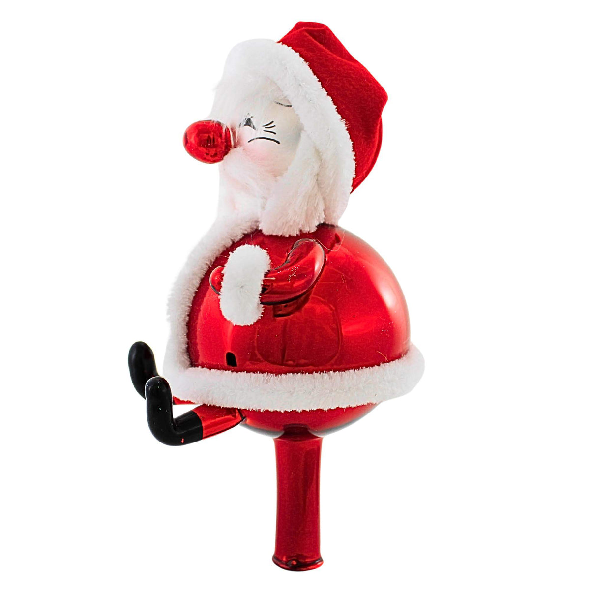 De Carlini Italian Ornaments Santa Tree Topper - - SBKGifts.com
