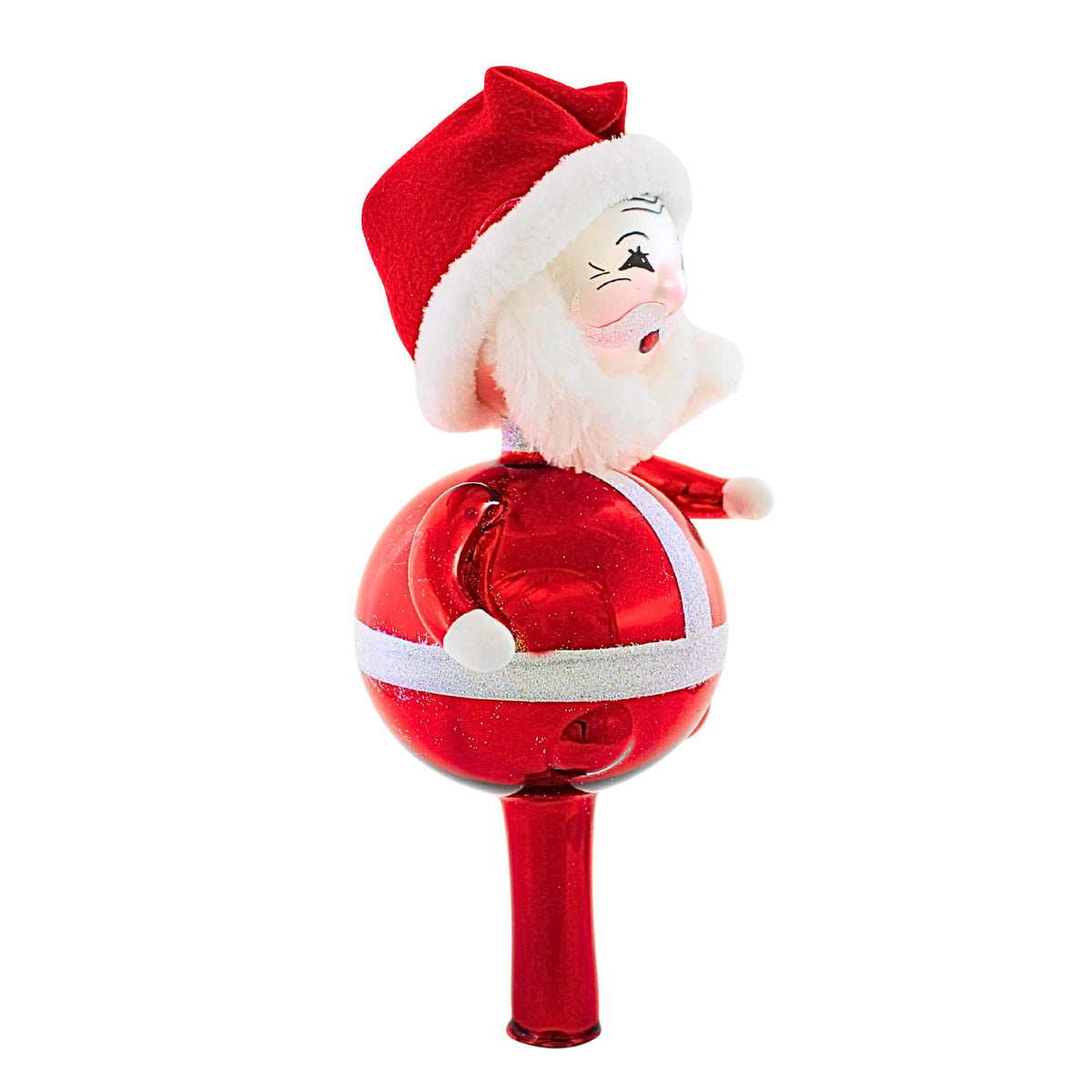 De Carlini Italian Ornaments Santa Tree Topper . - - SBKGifts.com