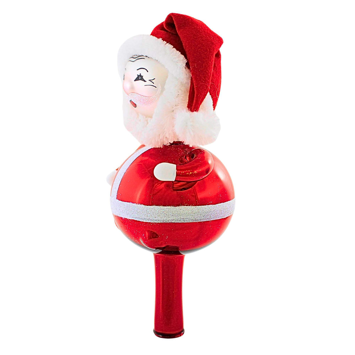 De Carlini Italian Ornaments Santa Tree Topper . - - SBKGifts.com