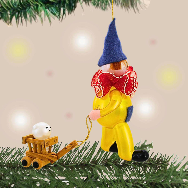 De Carlini Italian Ornaments Tumbles & Teddy - - SBKGifts.com
