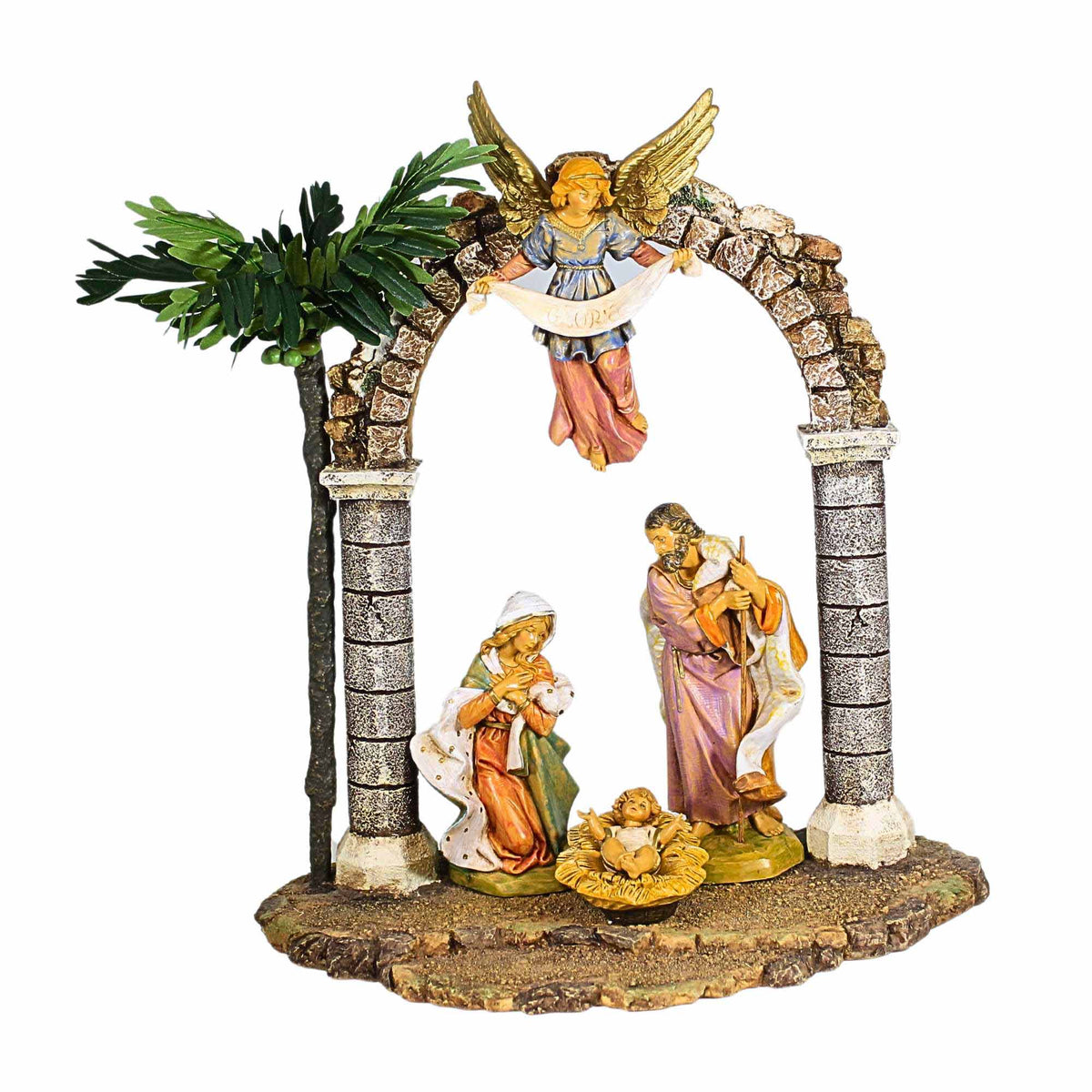 7261 4-Piece Nativity Set With Arch 54801