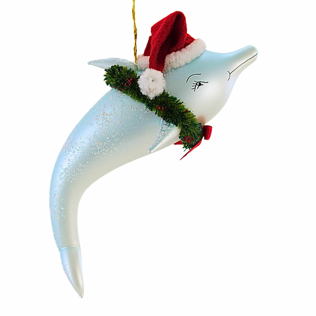 (7366) Dolphin With Santa Hat